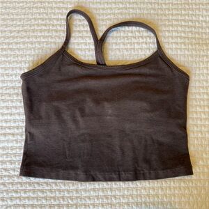 Beyond Yoga Spacedye Brown Strappy Tank Top